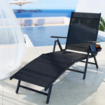 Gardeon Sun Lounge Outdoor Lounger Aluminium Folding Beach Chair Camping Patio - Furniture > Outdoor