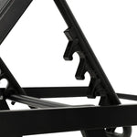 Gardeon Sun Lounge Outdoor Lounger Steel Beach Chair Patio Furniture Black - Furniture > Outdoor
