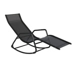 Gardeon Sun Lounge Rocking Chair Outdoor Lounger Patio Furniture Pool Garden - Furniture > Outdoor