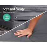 Gardeon Sun Lounge Setting Wicker Lounger Day Bed Outdoor Furniture Patio Grey - Furniture > Outdoor