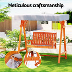 Gardeon Swing Chair Wooden Garden Bench Canopy 2 Seater Outdoor Furniture - Furniture > Outdoor