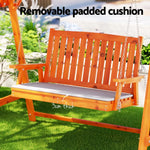 Gardeon Swing Chair Wooden Garden Bench Canopy 2 Seater Outdoor Furniture - Furniture > Outdoor