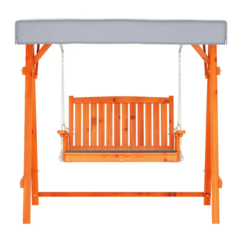 Gardeon Swing Chair Wooden Garden Bench Canopy 2 Seater Outdoor Furniture - Furniture > Outdoor