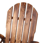 Gardeon Wagon Wheels Rocking Chair - Brown - Furniture > Outdoor > Outdoor Chairs