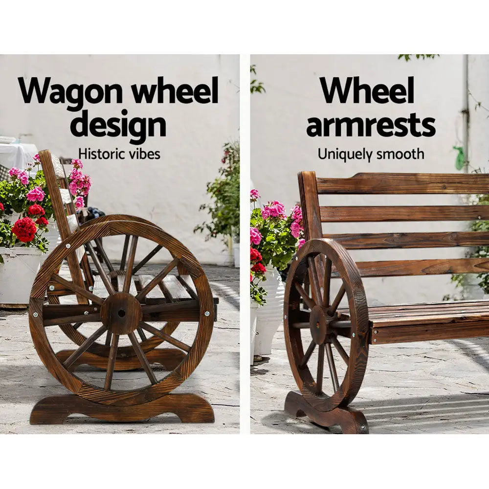 Gardeon Wooden Garden Bench Seat Outdoor Furniture Wagon Chair Patio Lounge - Furniture > Outdoor