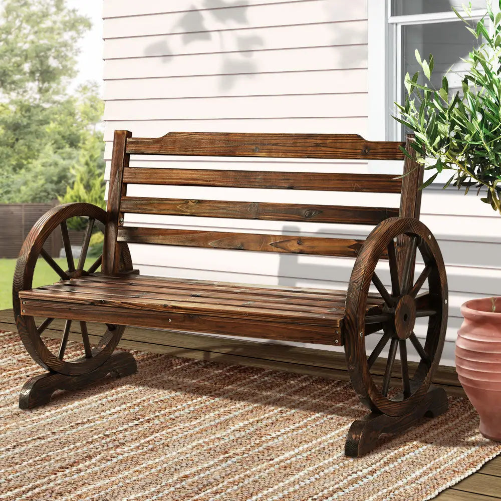 Gardeon Wooden Garden Bench Seat Outdoor Furniture Wagon Chair Patio Lounge - Furniture > Outdoor