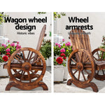 Gardeon Wooden Wagon Chair Outdoor - Furniture > Outdoor