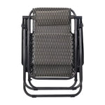 Gardeon Zero Gravity Chair Folding Outdoor Recliner Adjustable Sun Lounge Camping Grey - Furniture > Outdoor