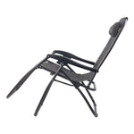 Gardeon Zero Gravity Chair Folding Outdoor Recliner Adjustable Sun Lounge Camping Beige - Furniture > Outdoor