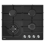 Gas Glass Cooktop 60cm Black - Appliances > Kitchen Appliances