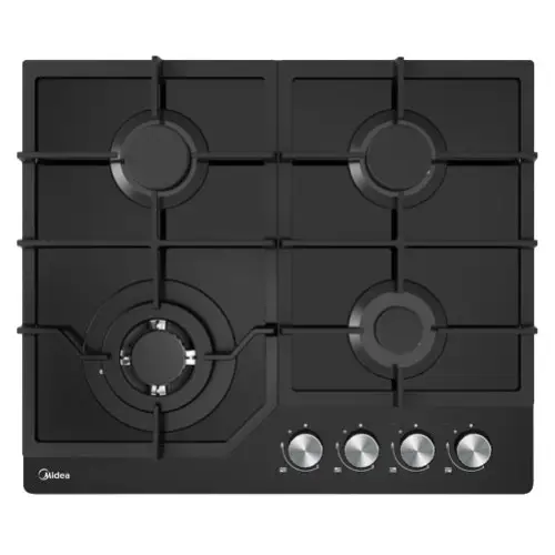 Gas Glass Cooktop 60cm Black - Appliances > Kitchen Appliances