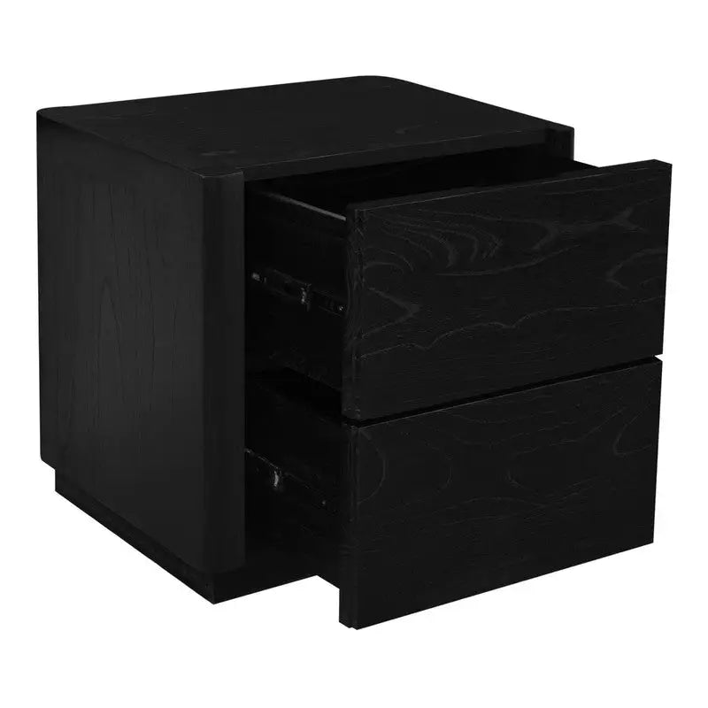 Gatsby 2-Drawer Bedside Table (Black) - Furniture > Bedroom > Bedside Tables