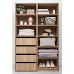 GENEVA SIX SHELF BUILD IN WARDROBE - NATURAL OAK - Furniture > Living Room