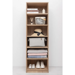 GENEVA SIX SHELF BUILD IN WARDROBE - NATURAL OAK - Furniture > Living Room