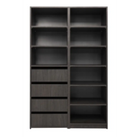 GENEVA SIX SHELF BUILD IN WARDROBE - NORDIC ASH - Furniture > Living Room