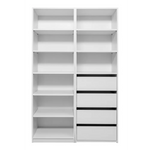 GENEVA THREE SHELF/FOUR DRAWER BUILT IN WARDROBE - CLASSIC - Furniture > Living Room
