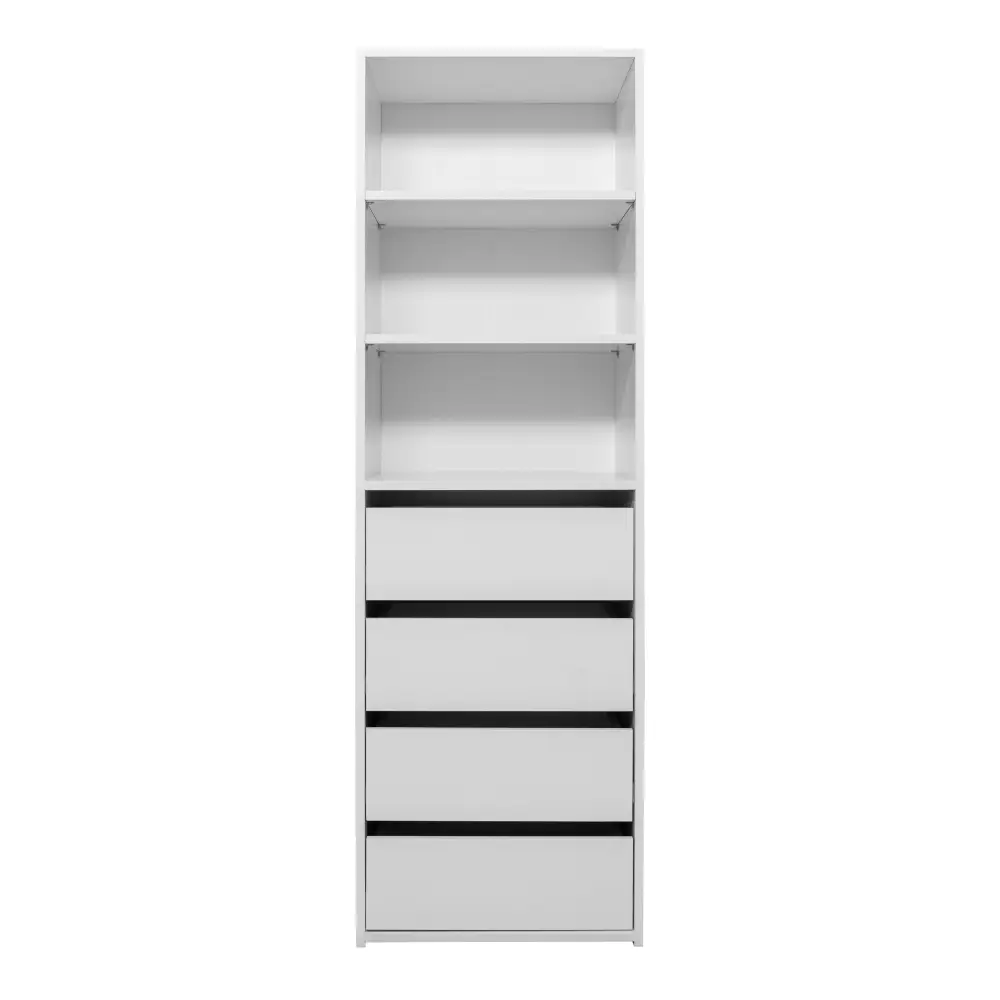 GENEVA THREE SHELF/FOUR DRAWER BUILT IN WARDROBE - CLASSIC - Furniture > Living Room