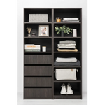 GENEVA THREE SHELF/FOUR DRAWER BUILT IN WARDROBE - CLASSIC - NORDIC ASH - Furniture > Living Room