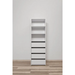 Geneva THREE SHELF/FOUR DRAWER BUILT IN WARDROBE - FLUTED - Home & Garden > Storage > Clothing & Wardrobe Storage