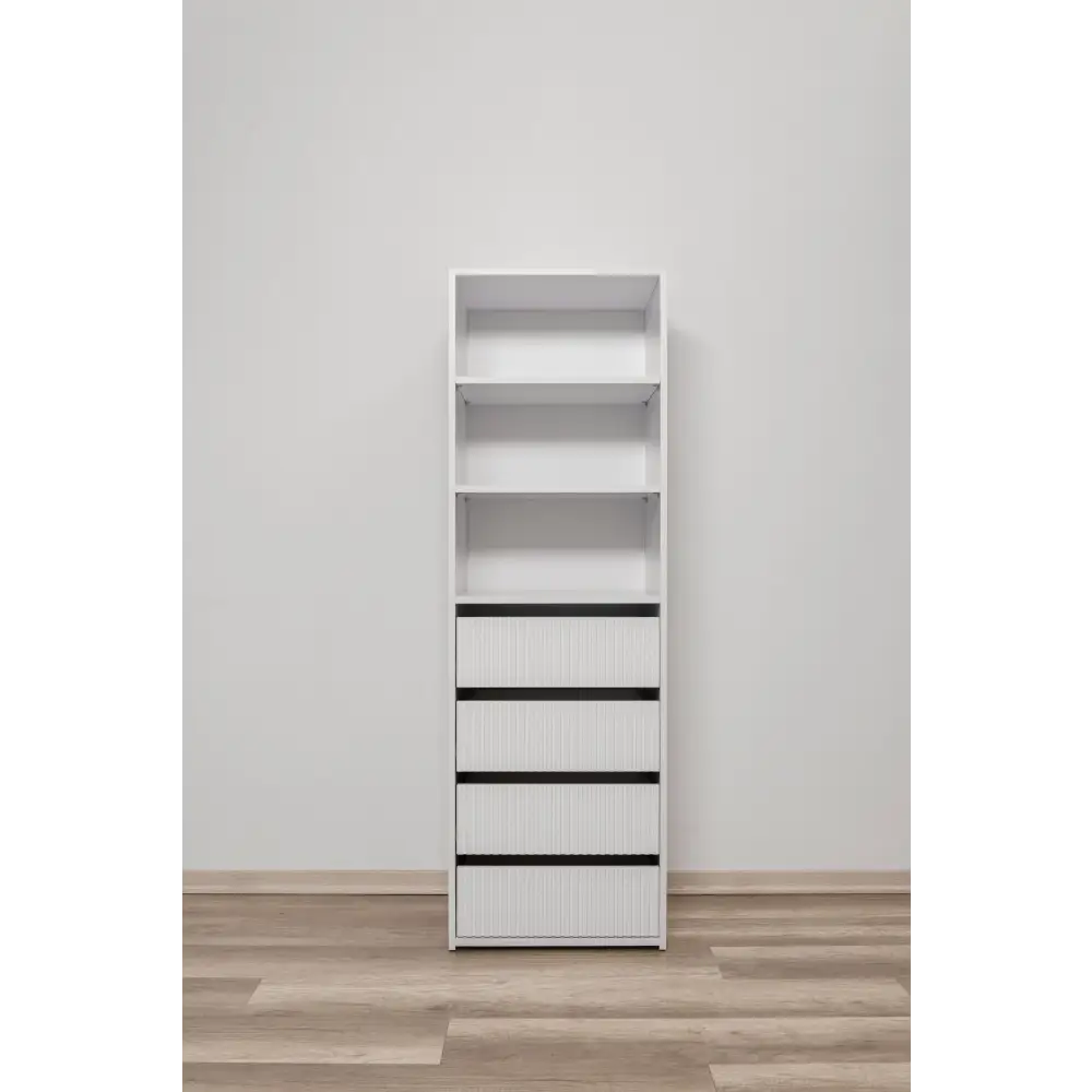Geneva THREE SHELF/FOUR DRAWER BUILT IN WARDROBE - FLUTED - Home & Garden > Storage > Clothing & Wardrobe Storage