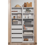 Geneva THREE SHELF/FOUR DRAWER BUILT IN WARDROBE - FLUTED - Home & Garden > Storage > Clothing & Wardrobe Storage