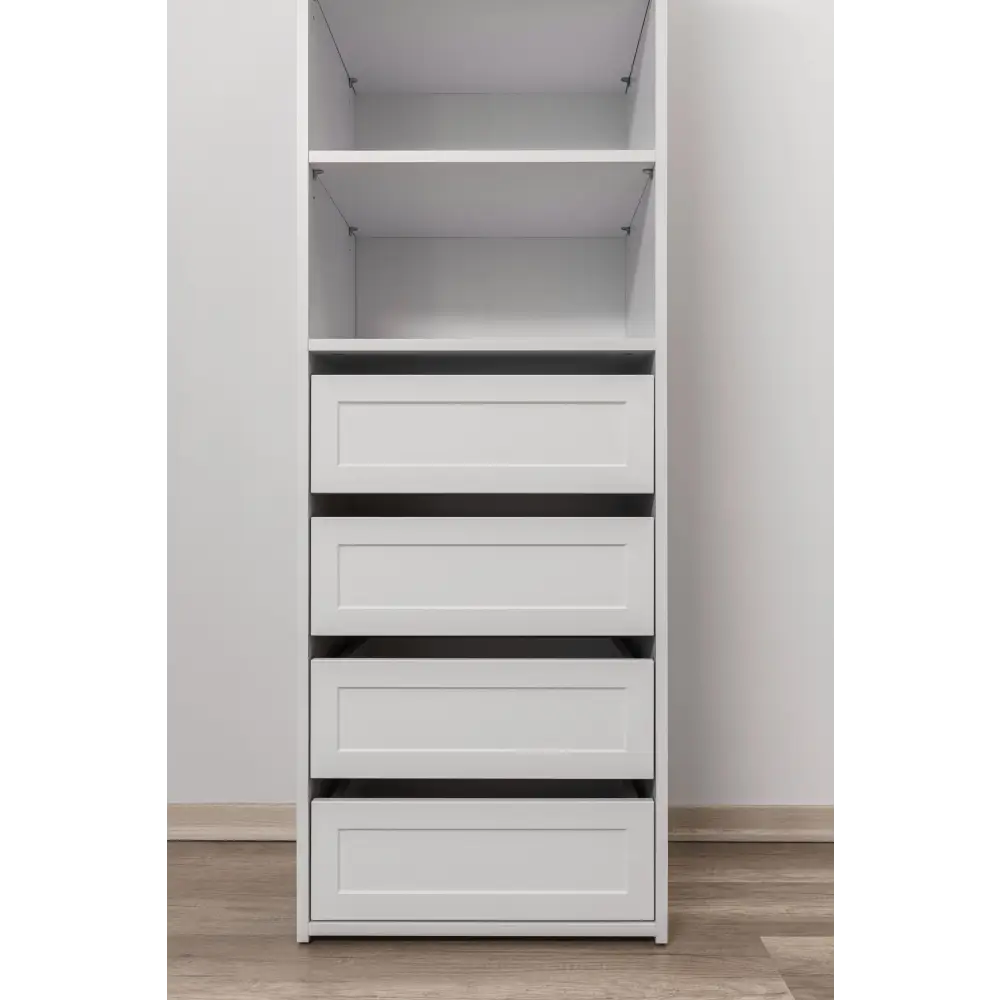 Geneva THREE SHELF/FOUR DRAWER BUILT IN WARDROBE - HAMPTONS - Home & Garden > Storage > Clothing & Wardrobe Storage
