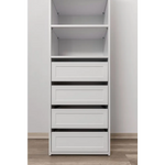 Geneva THREE SHELF/FOUR DRAWER BUILT IN WARDROBE - HAMPTONS - Home & Garden > Storage > Clothing & Wardrobe Storage