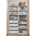 Geneva THREE SHELF/FOUR DRAWER BUILT IN WARDROBE - HAMPTONS - Home & Garden > Storage > Clothing & Wardrobe Storage