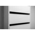 GENEVA THREE SHELF/FOUR DRAWER BUILT IN WARDROBE - SLIM SHAKER - WHITE - Furniture > Living Room