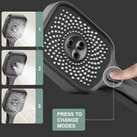 Geobella Luxury Shower System Hot Cold Mixer Shower Set Bathroom Thermostatic SPA Rainfall Bath Tap Bathtub Wall Mount