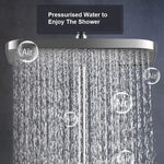 Geobella Luxury Shower System Hot Cold Mixer Shower Set Bathroom Thermostatic SPA Rainfall Bath Tap Bathtub Wall Mount