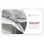 Geometric Print Duvet Cover - 3 Piece Grey Ombre Bedding Set Quilt cover 230x230cm-Pillow cover 51x76cm - Home & Garden