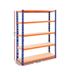 Giantz 1.8M Garage Shelving Warehouse Rack Pallet Racking Storage Shelve Blue - Home & Garden > Storage