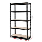 Giantz 1.8M Garage Shelving Warehouse Rack Pallet Racking Storage Shelve Black - Home & Garden > Storage