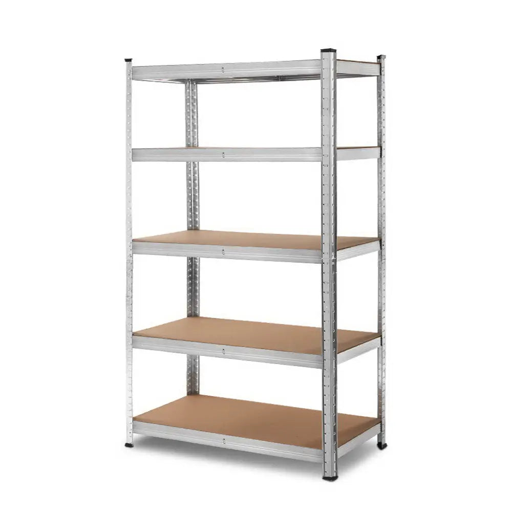 Giantz 1.8M Warehouse Racking Rack Shelving Garage Steel Metal Storage Shelves Silver - Home & Garden > Storage