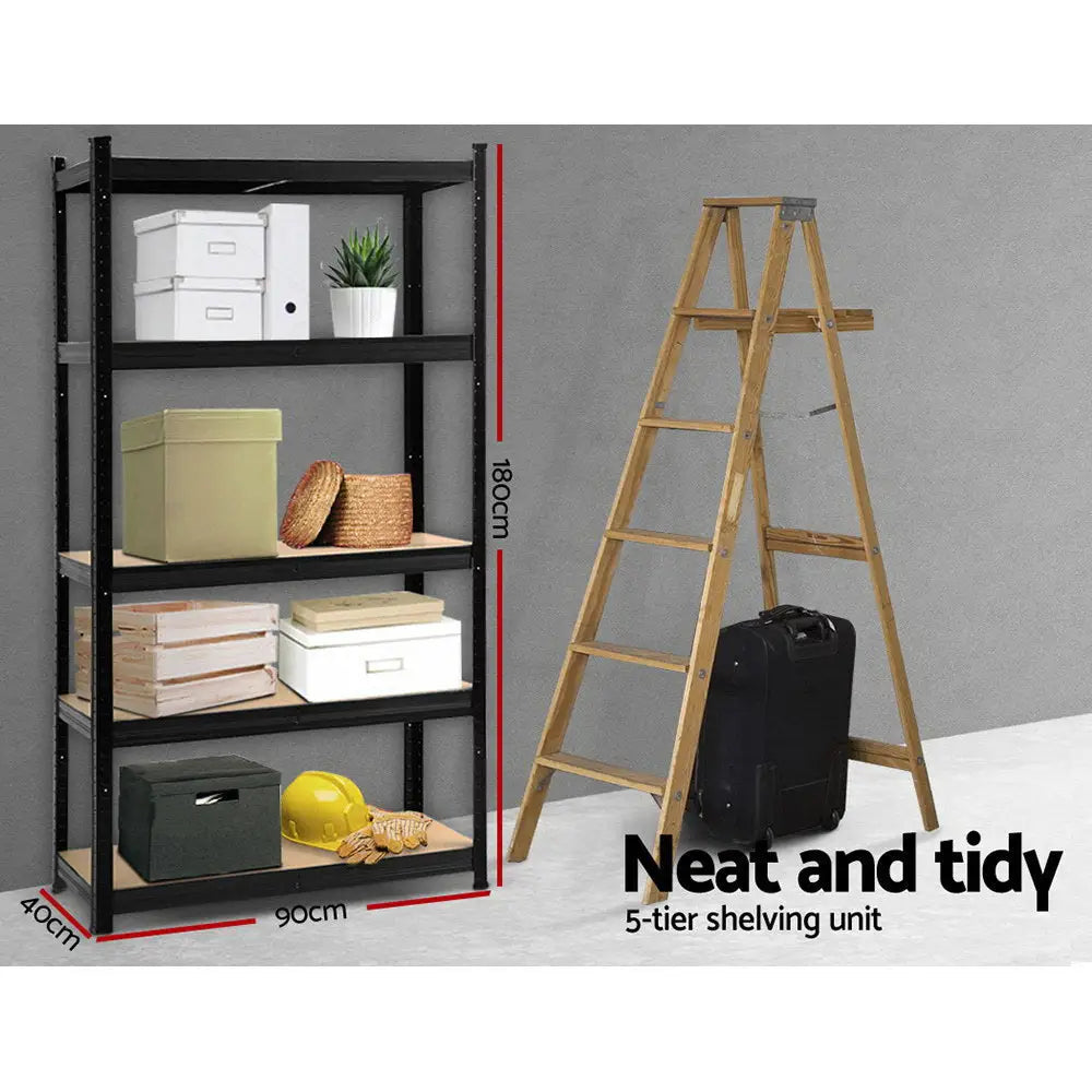 Giantz 1.8M Warehouse Racking Rack Shelving Garage Storage Steel Metal Shelves - Home & Garden > Storage