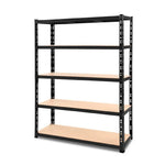 Giantz 1.8M Warehouse Racking Shelving Storage Shelf Garage Shelves Rack Steel Black - Home & Garden > Storage