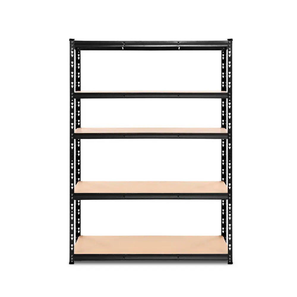 Giantz 1.8M Warehouse Racking Shelving Storage Shelf Garage Shelves Rack Steel Black - Home & Garden > Storage