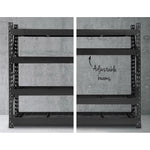 Giantz 2Mx2M Garage Shelving Warehouse Rack Pallet Racking Storage Shelve Black - Home & Garden > Storage