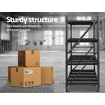 Giantz 2Mx2M Garage Shelving Warehouse Rack Pallet Racking Storage Shelve Black - Home & Garden > Storage