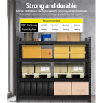 Giantz 2Mx2M Garage Shelving Warehouse Rack Pallet Racking Storage Shelve Black - Home & Garden > Storage