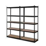 Giantz 2x1.8M Garage Shelving Warehouse Rack Pallet Racking Storage Shelve Black - Home & Garden > Storage