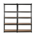 Giantz 4x1.8M Garage Shelving Warehouse Rack Pallet Racking Storage Shelve Black - Home & Garden > Green Houses