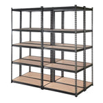 Giantz 4x1.8M Garage Shelving Warehouse Rack Pallet Racking Storage Charcoal - Home & Garden > Storage