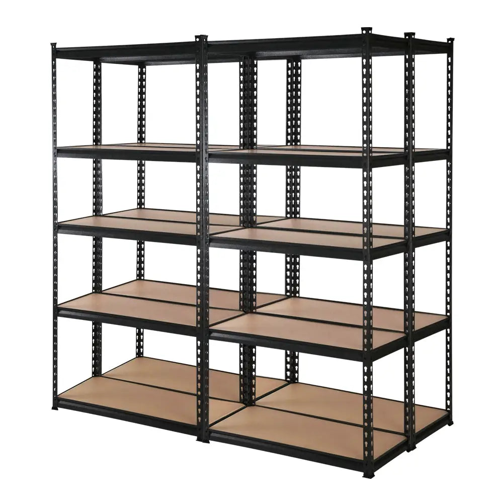 Giantz 4x1.8M Garage Shelving Warehouse Rack Pallet Racking Storage Shelve Black - Home & Garden > Green Houses