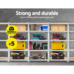 Giantz 5x1.8M Garage Shelving Warehouse Rack Pallet Racking Storage Shelf Silver - Home & Garden > Storage