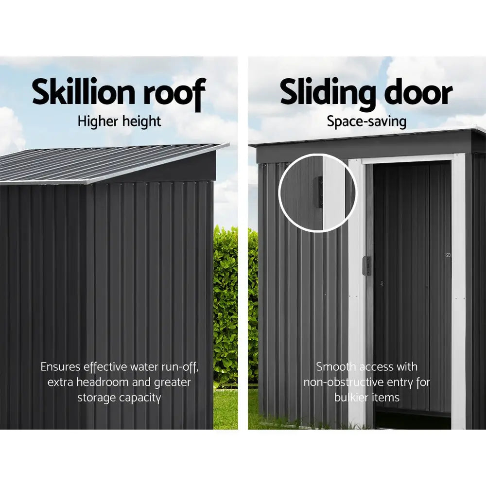Giantz Garden Shed 1.62x0.86M Sheds Outdoor Storage Tool Workshop House Shelter Sliding Door - Home & Garden > Garden