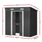 Giantz Garden Shed 1.94x1.21M Sheds Outdoor Storage Workshop House Tool Shelter Sliding Door - Home & Garden > Garden