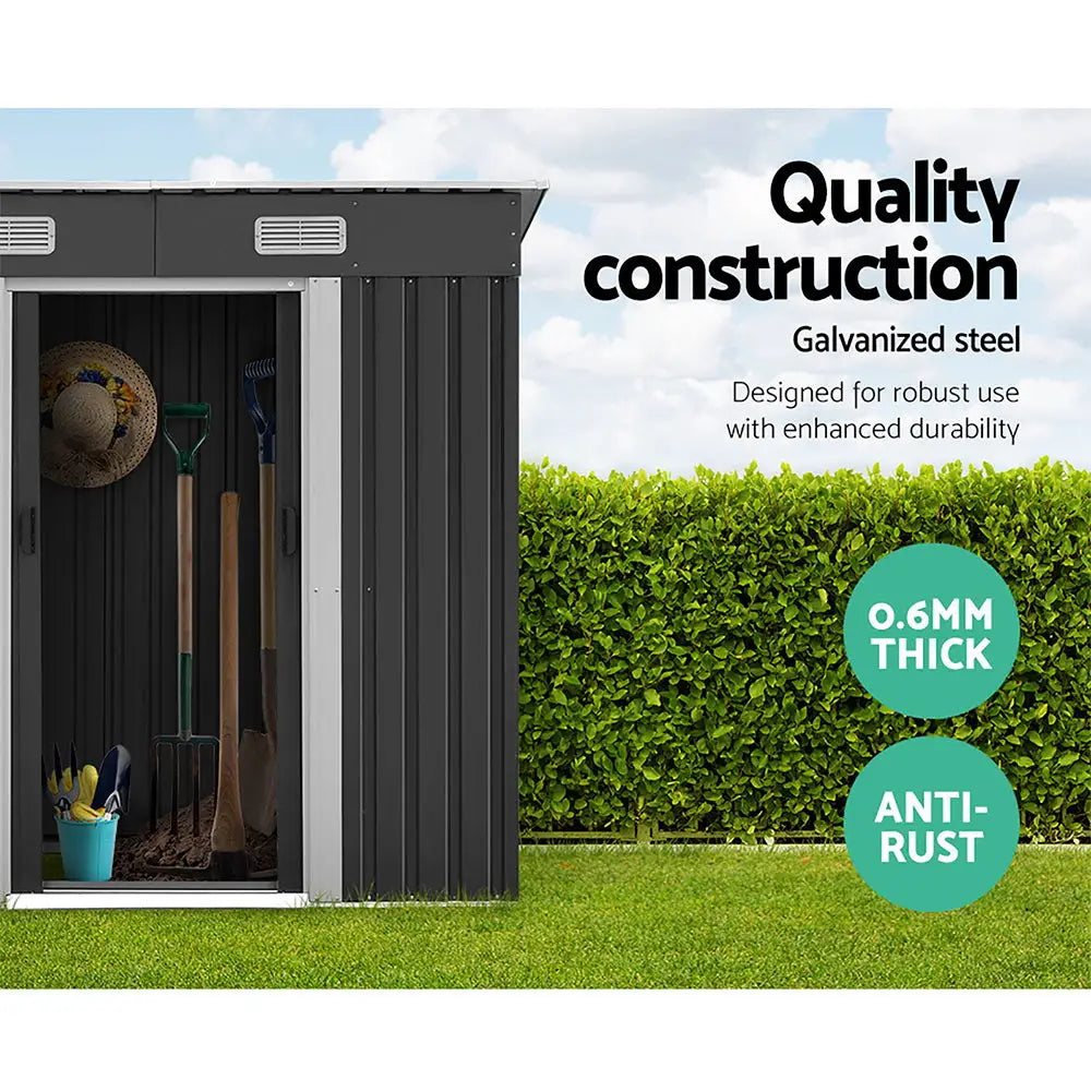 Giantz Garden Shed 1.94x1.21M Sheds Outdoor Storage Workshop House Tool Shelter Sliding Door - Home & Garden > Garden