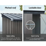 Giantz Garden Shed 1.95x1.31M Sheds Outdoor Storage Steel Workshop House Tool Double Door - Home & Garden > Storage